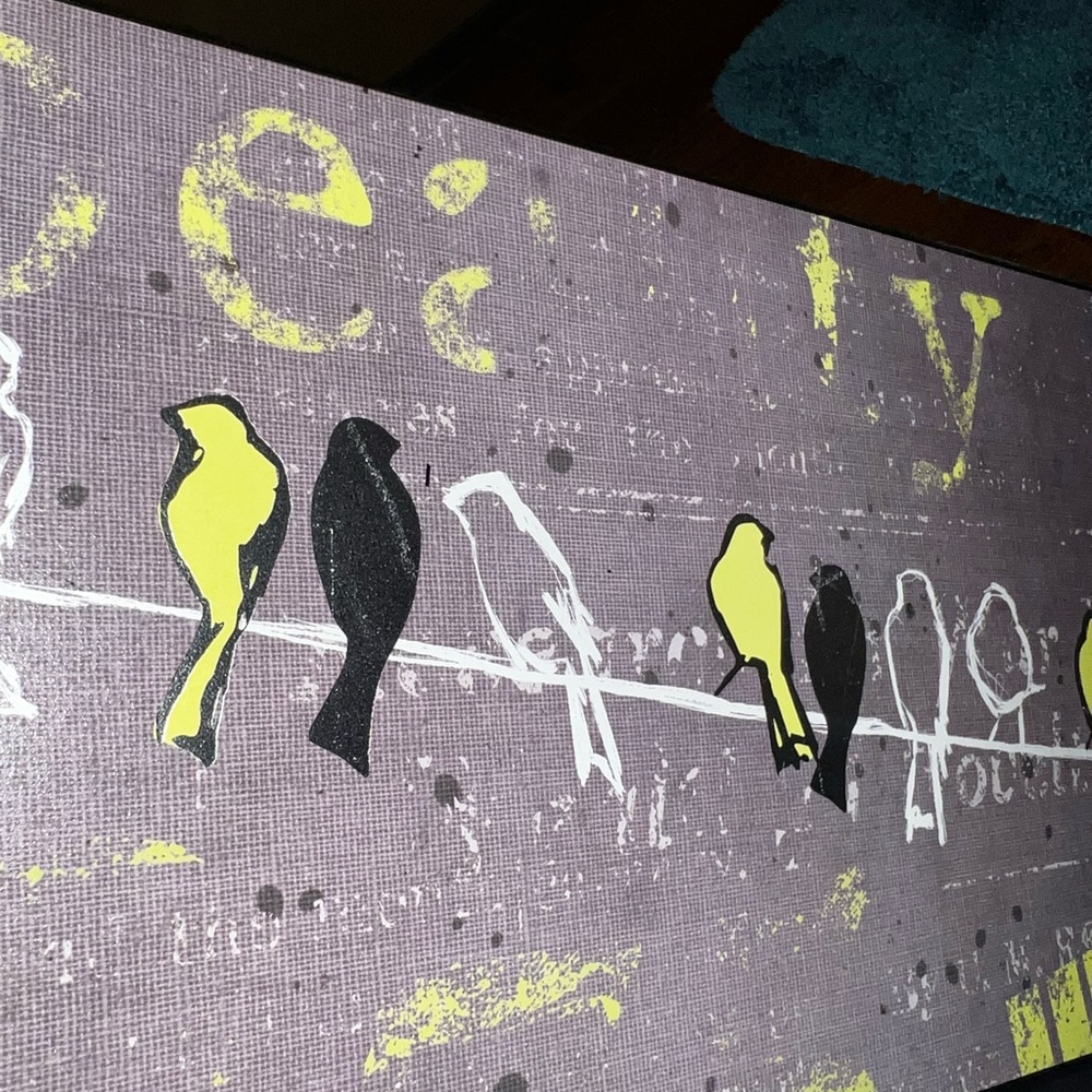 Beauty Birds on a Wire Design Wall Mounted Art - Picture 5 of 12